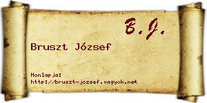 Bruszt József névjegykártya